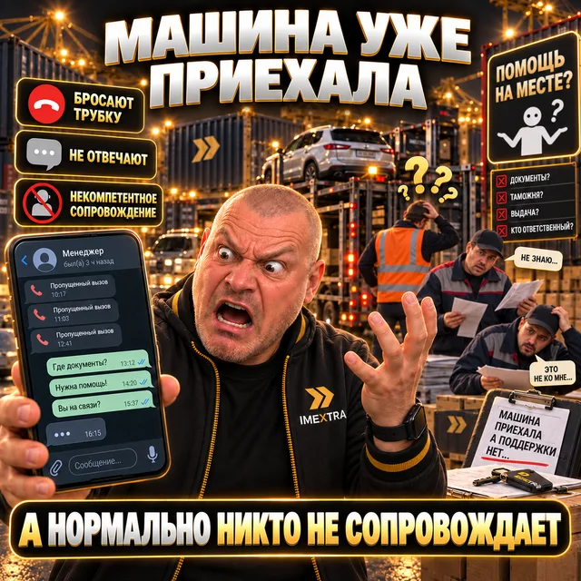 Постер: «Машина уже приехала» — а нормально никто не сопровождает
