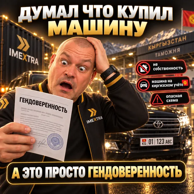 Постер: «Думал, что купил машину» — а это просто гендоверенность