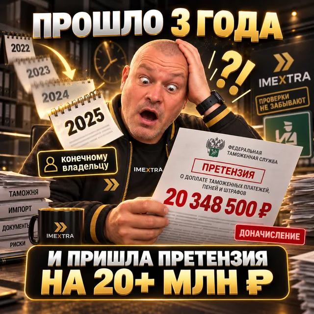 Постер: «Прошло 3 года» — и пришла претензия на 20+ миллионов рублей