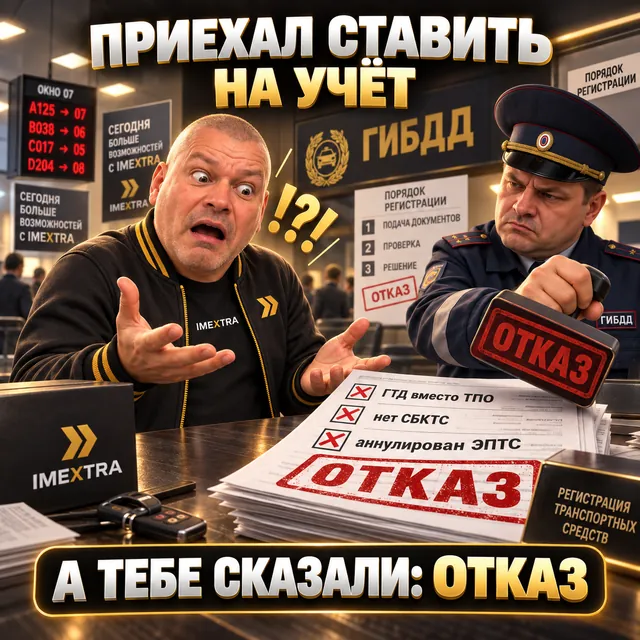 Постер: «Приехал ставить на учёт» — а тебе сказали: отказ
