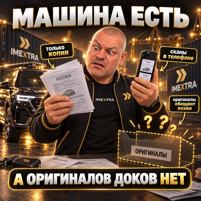 Постер: «Машина есть» — а оригиналов документов нет